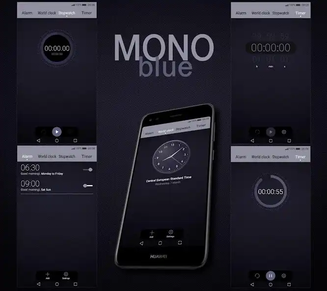Play [EMUI 5/8]Mono Blue Theme as an online game [EMUI 5/8]Mono Blue Theme with UptoPlay
